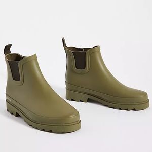 Anthropologie Khaki Winter & Rain Boots